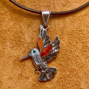 950 Silver Hummingbird Pendant