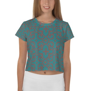 Turquoise Shipibo Shirt