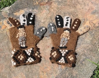 Alpaca Wool Handwoven Gloves