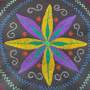 Shipibo Art Patch - Diameter 25 cm