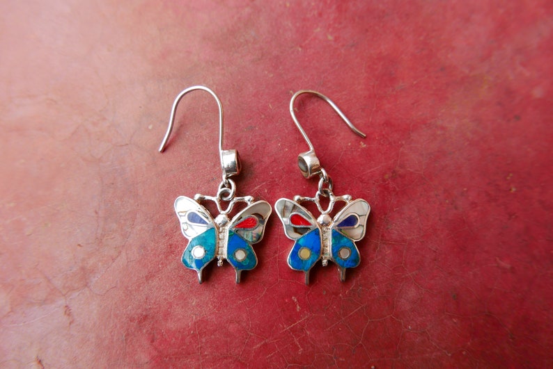 Silver Butterfly Earrings