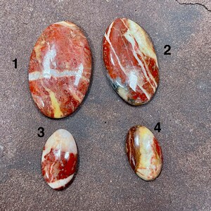 Red Jasper Stone for making Jewelry, well polished on all sides