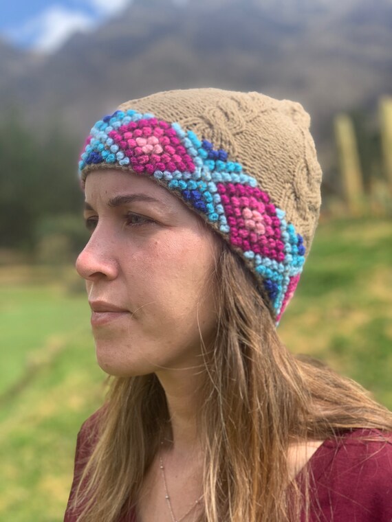 Alpaca Wool Handwoven Beanie - Etsy