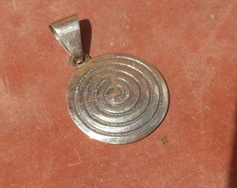 Silver Spiral Pendant