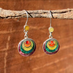 Silver Pachamama / Mother Earth Earrings