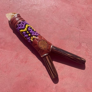 Unique Beaded Wood Kuripe
