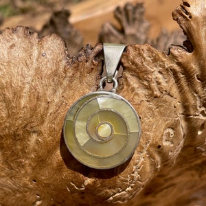 Mother of Pearl, Spiral Pachamama Pendant