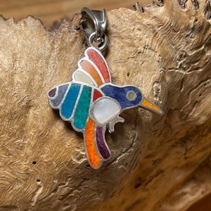 Silver Hummingbird Pendant