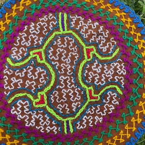 Naszywka Shipibo - średnica 15,5 cm