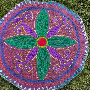 Shipibo Art Patch - Diameter 23 cm