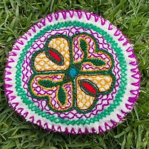 Shipibo Art Patch - Diameter 9 cm