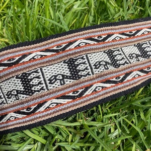 Red, Andean Design Thick Wool Belt