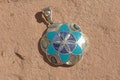 Abalone Blossoming Flower, Silver Pendant product logo