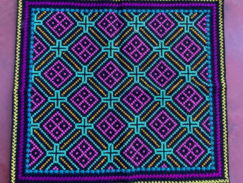 34x31cm Shipibo ALtar Cloth image 7