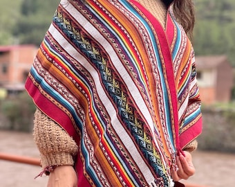 100% Alpaca Wool Handwoven Shawl