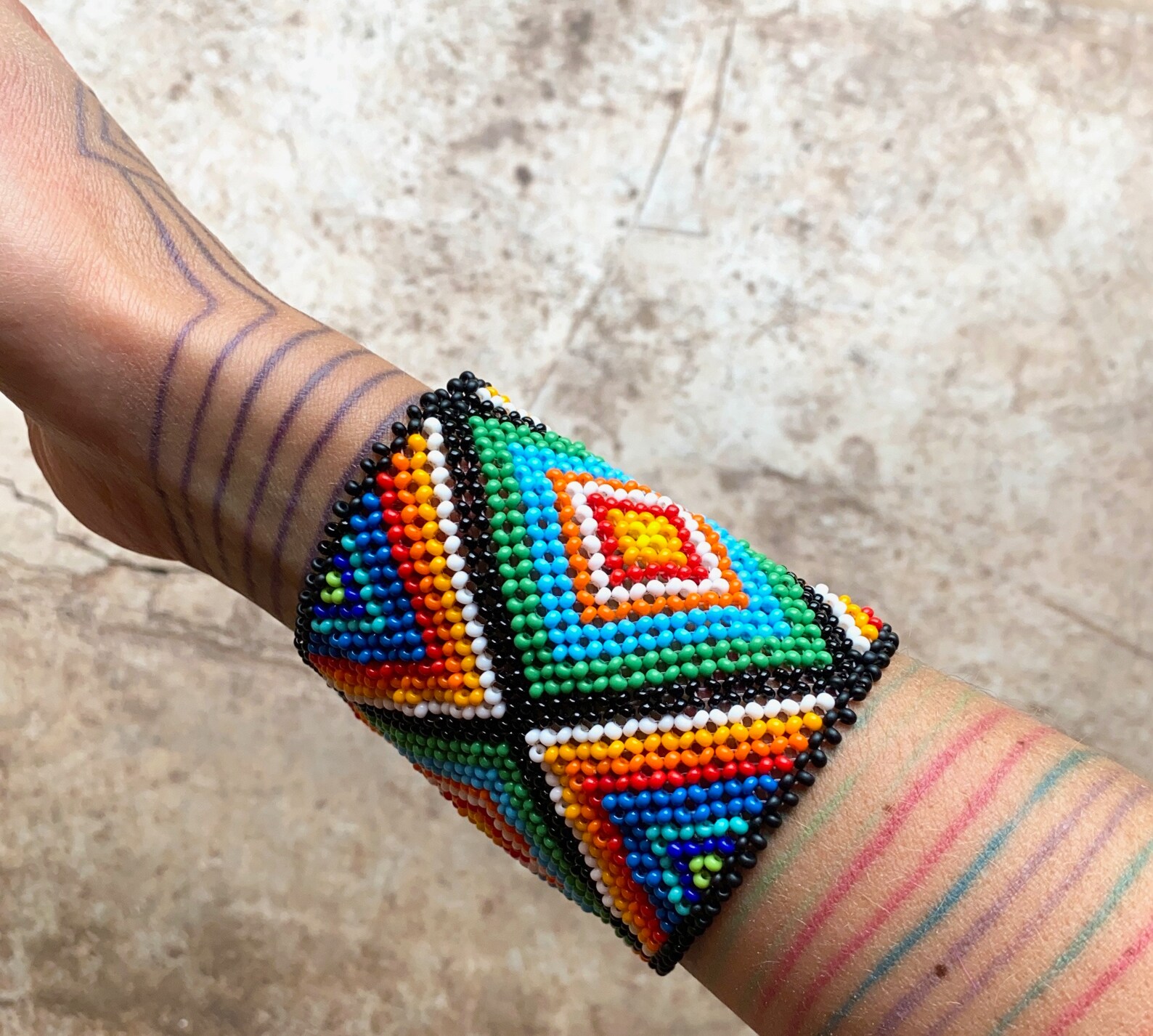 Colourful medicine bracelet Brazilian tribe Etsy