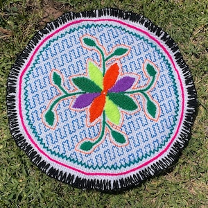 Shipibo Art Patch - Diameter 21 cm