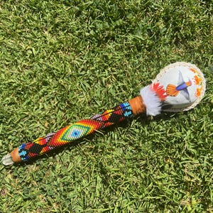 Unique Hummingbird Painted Maracas