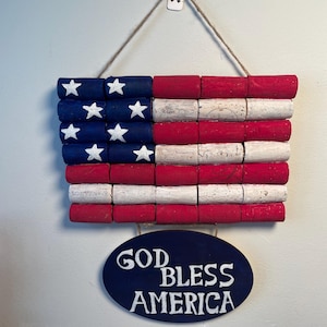 Wine cork American Flag