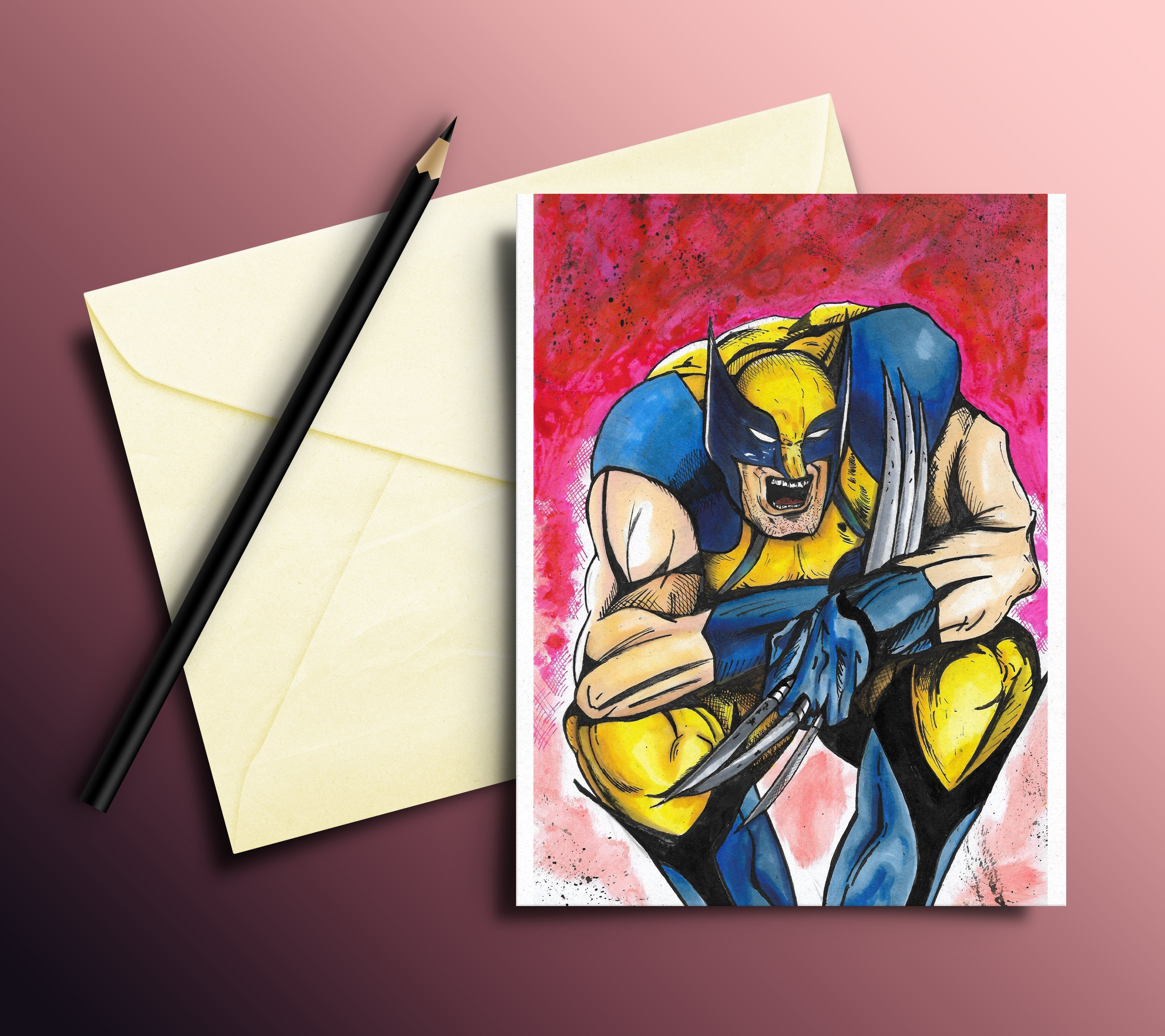 Wolverine Birthday Card | Etsy