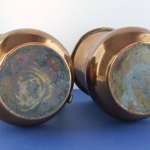 2 Copper Tankards Brass Handles Antique Tankards image 7