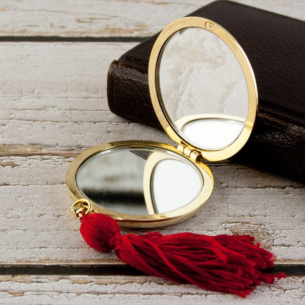 L’Oréal Cosmetics - Compact avec double miroir - Pocket Watch Design - vintage Français