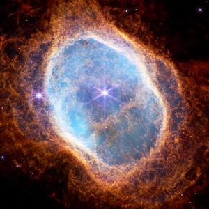 Southern Ring Nebula Digital Cross Stitch PDF Pattern Instant Download