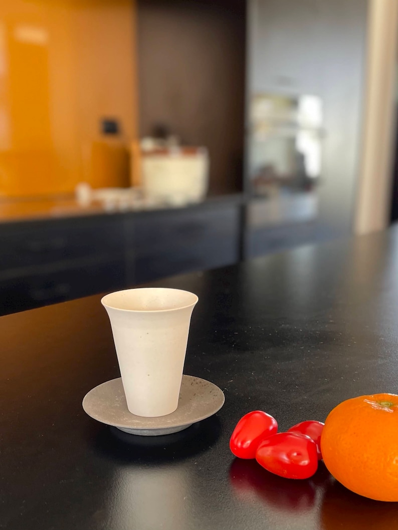 Handmade Korean Tea Cup and Saucer - Unglazed - Etsy