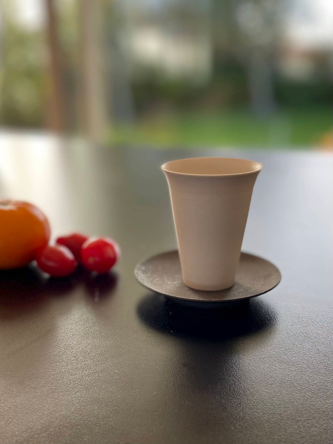 Handmade Korean Tea Cup and Saucer Unglazed Etsy
