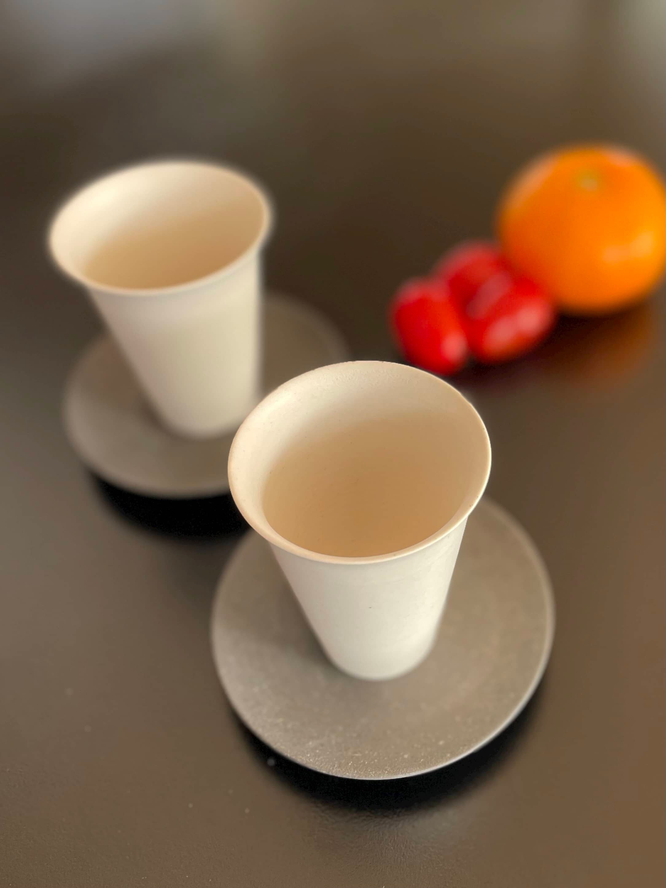 Handmade Korean Tea Cup and Saucer - Unglazed - Etsy