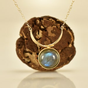 Labradorite necklace ,k14 leaf necklace,greek jewelry, natural gemstone necklace,necklace solid gold, Liappis jewelry