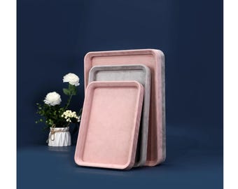 Flat Velvet Jewelry Display Tray: Necklace Stand, Earring Holder, Shop Decoration #790
