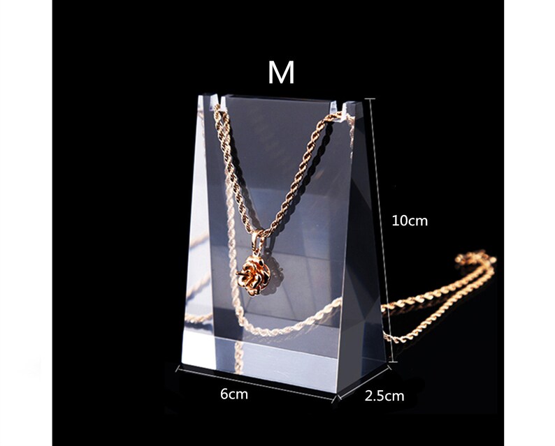 acrylic jewelry display jewelry packaging jewelry display necklace holder transparent necklace stand jewelry holder #646