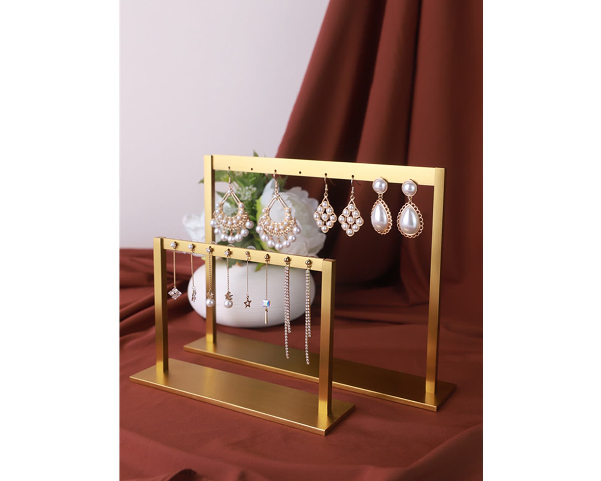 Metal Earring Stand Stud Earring Storage Jewelry Display Etsy