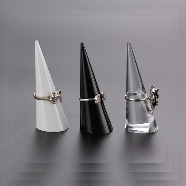 9 pieces/set Ring Cone, Ring Holder, Acrylic Ring Display, Jewelry Ring Organizer,#517