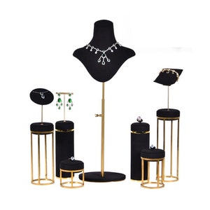 Elegant Jewelry Display Riser Set Metal Ring Stand Earring - Etsy