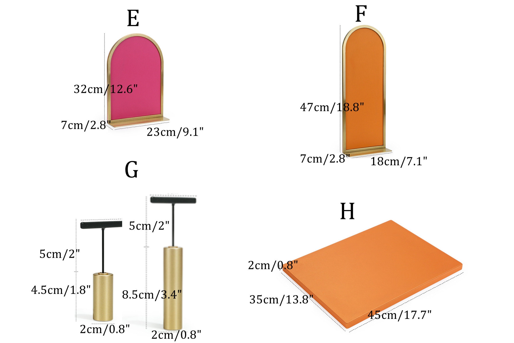 Espositore Per Gioielli Espositore Per Collana Orecchini Espositore Da Banco Set 2