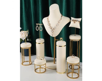 Elegant Jewelry Display Set, Necklace Stand, Earring Holdre, Metal Ring Stand, Display Stand Set, #326