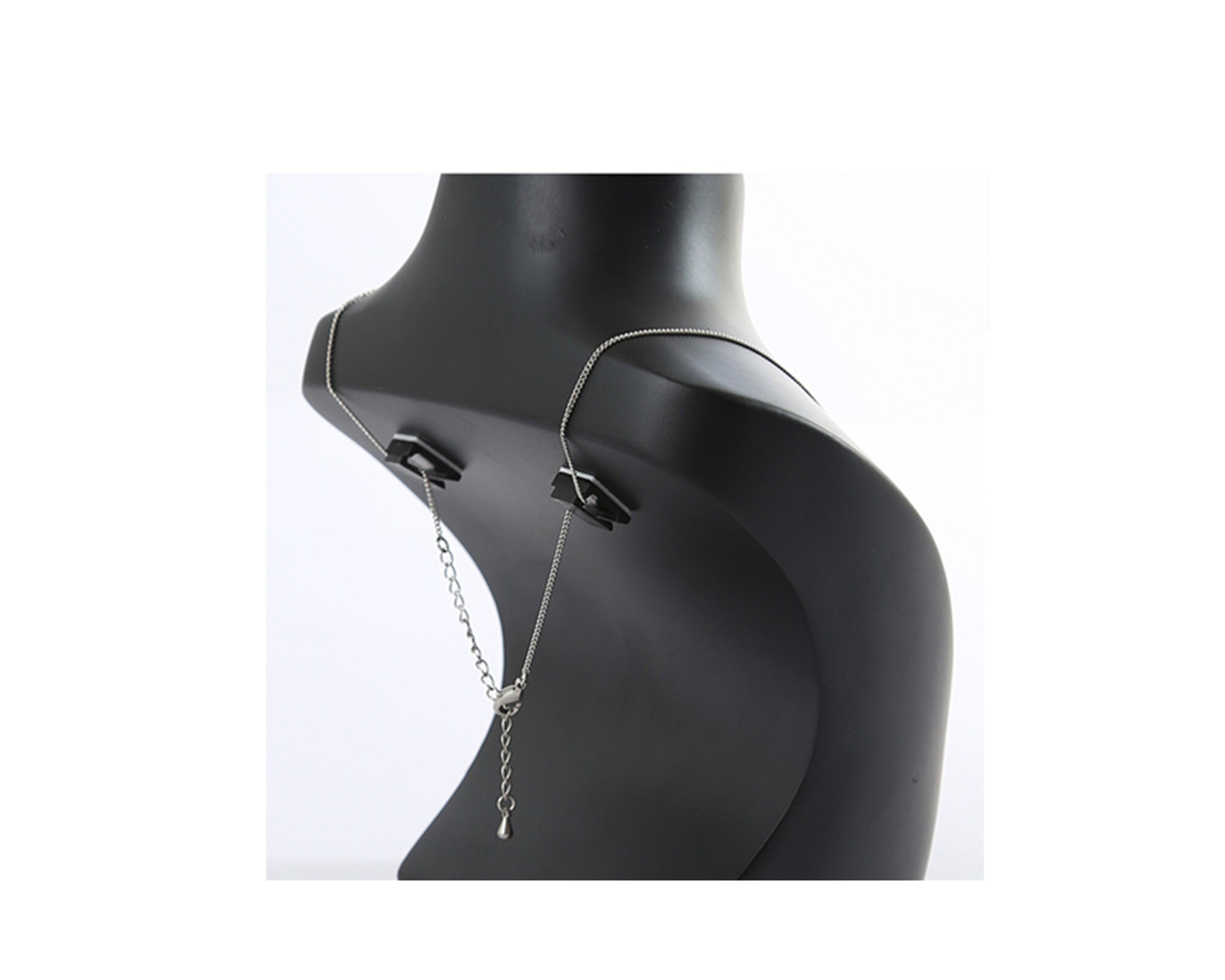 Black Resin Necklace Display Bust Mannequin Necklace Holder Etsy