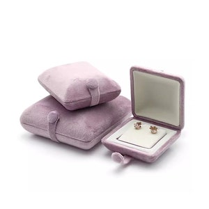 Luxurious Pink Velvet Jewelry Box, Jewelry Packaging, Storage for Rings, Bracelets, Necklaces, Unique Gift Box#421