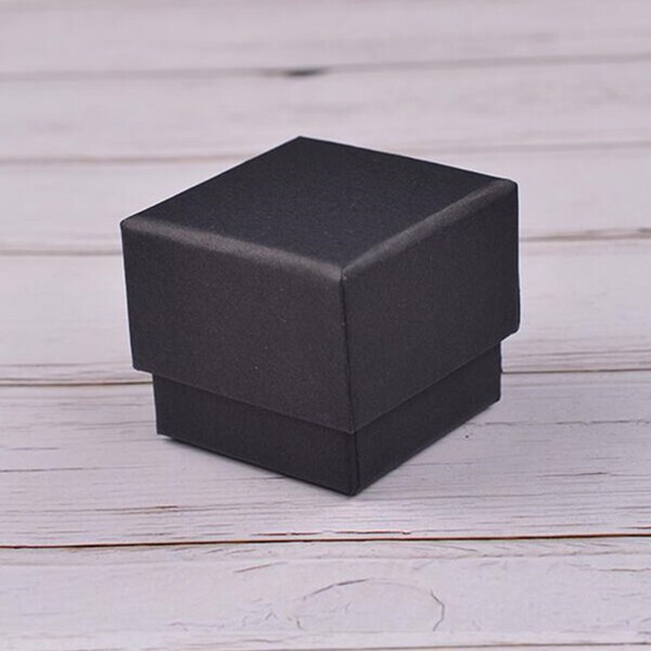 50pcs of 5*5*4cm black paper boxes #352