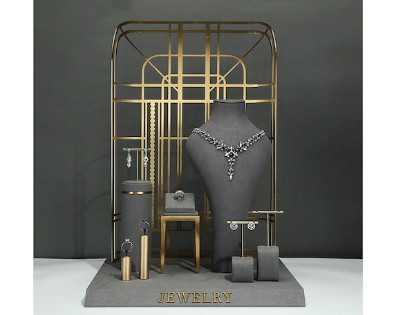 Gray jewelry hotsell displays