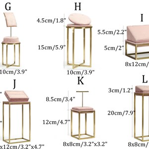 Pink Jewelry Stand for Photography, Retail & Exhibit, Microfiber Jewelry Display Set #772 image 9