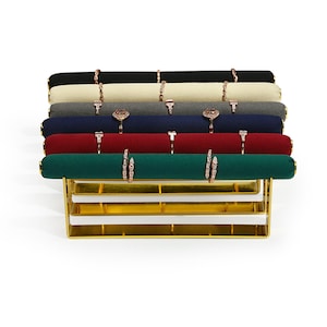 Plixio Bracelet Holder and Jewelry Stand-- Velvet Three Tier