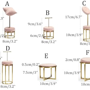 Pink Jewelry Stand for Photography, Retail & Exhibit, Microfiber Jewelry Display Set #772 image 8