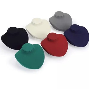Microfiber Necklace Display Stand: Velvet Jewelry Organizer, #320