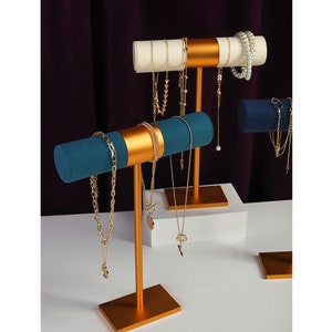 Suporte alto para colar, suporte de metal para colar, suporte para exposição de colar, suporte para pulseira, suporte para exposição nº 401