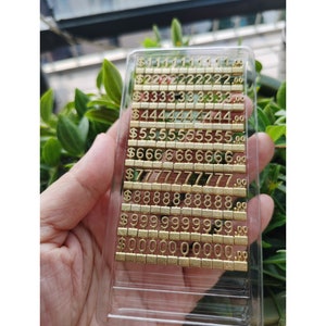 Gold Price Sign for Jewelry Shop & Craft Show Display, Small Price Tag for Jewelry Display, Jewelry Trade Show Tag, Shop Decoration #688