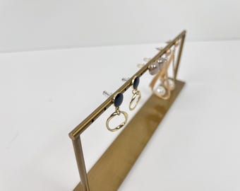 Fine Metal Earring Holder: Stud & Dangle Jewelry Display Storage, Large Earring Organizer #137