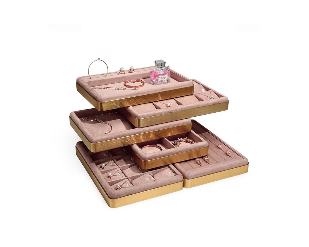 Pink Jewelry Tray Earring Display Jewelry Storage Jewelry Etsy